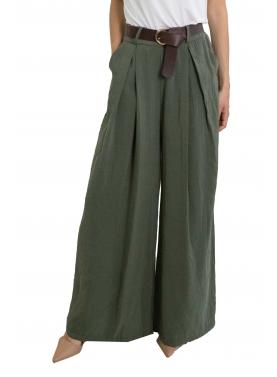 Pantalone palazzo con cintura  "Megan"